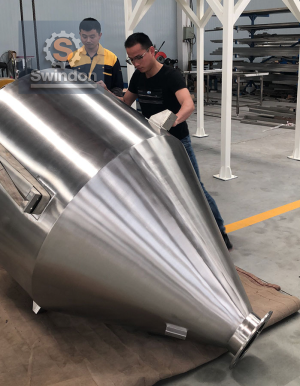 Stainless steel powder storage silo